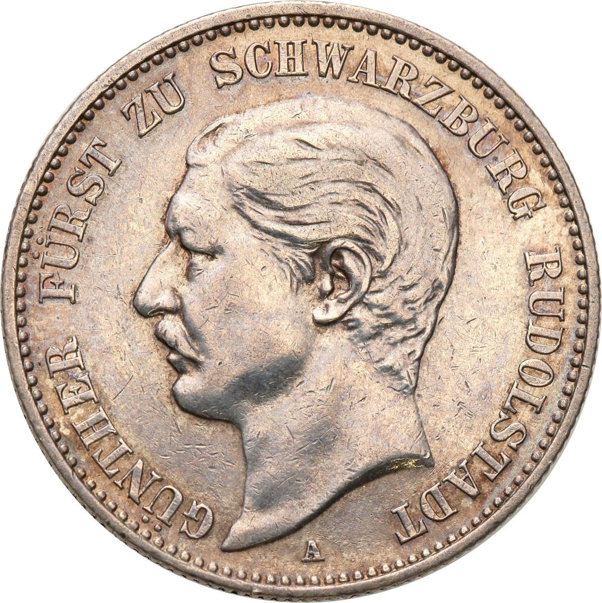 Niemcy, Schwarzburg-Rudolstadt. 2 marki 1898 A, Berlin - RZADKIE